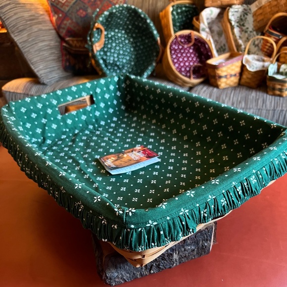 HOSTESS SERVING TRAY BASKET 
LONGABERGER LARGE 1995 - Picture 1 of 8